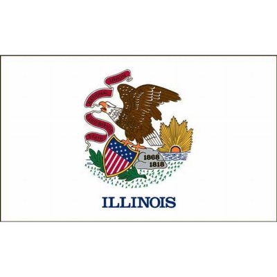 Illinois 5' x 8' Nylon Flag