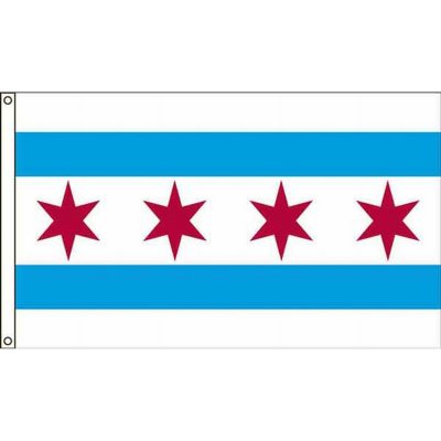 Chicago 3'X5' Nylon Flag