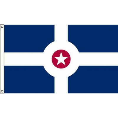Indianapolis 3'X5' Nylon Flag