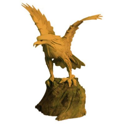 Handmade Eagle Teak Wood Carving