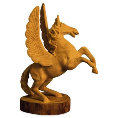 Decorative Teak Wood Flying Pegasus Carving