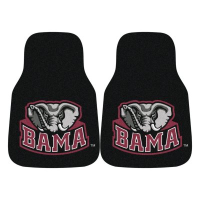 NCAA Alabama 2-Piece Carpeted Car Mats - 18" x 27"