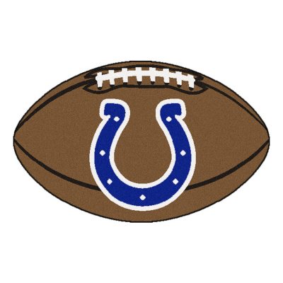 NFL Indianapolis Colts Football Rug - 22" x 35"