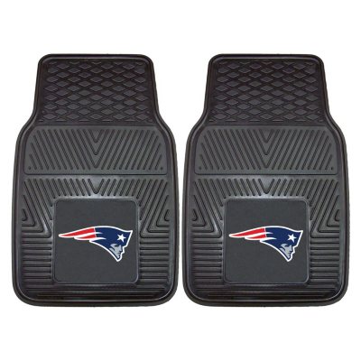 NFL New England Patriots Heavy-Duty 2-Piece Vinyl Car Mats - 18" x 27"