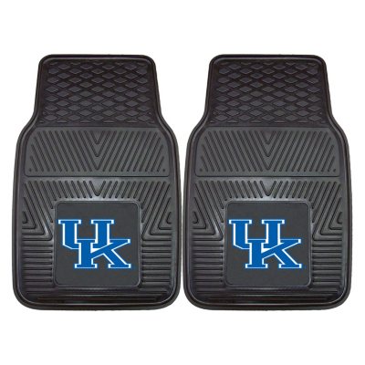 NCAA Kentucky Heavy-Duty 2-Piece Vinyl Car Mats - 18" x 27"