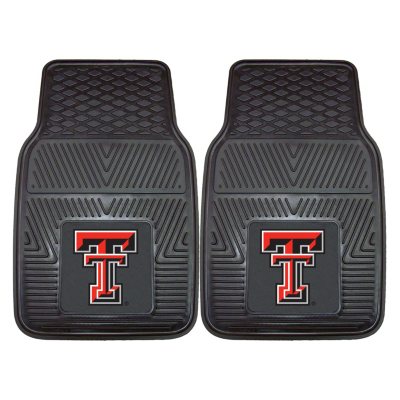 NCAA Texas Tech Heavy-Duty 2-Piece Vinyl Car Mats - 18" x 27"