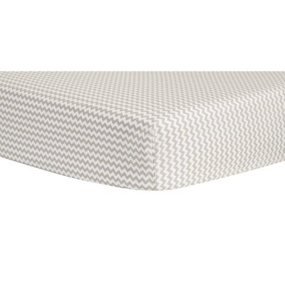 Trend Lab Crib Sheet, Dove Gray Chevron