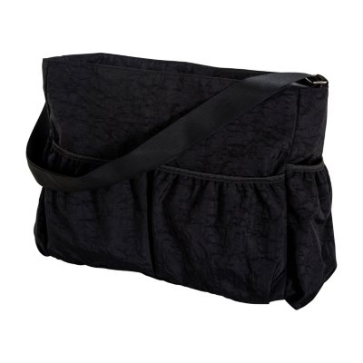Trend Lab Crinkle Tote Diaper Bag, Black