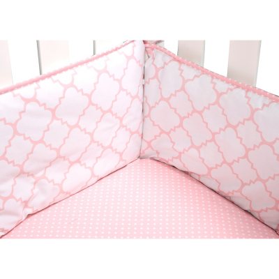 Trend Lab Crib Bumper, Pink Sky
