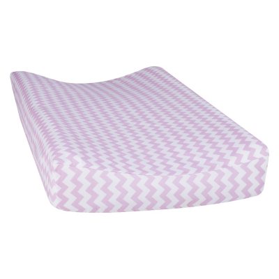 Trend Lab Changing Pad Cover, Orchid Bloom Chevron