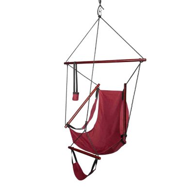 Blue Sky Outdoor Hammock Hanging Chair with Armrests, with Free Tree Straps