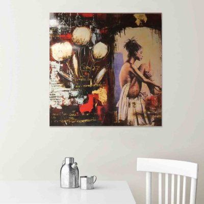 Canvas Oil Painting - Girl in Flowers