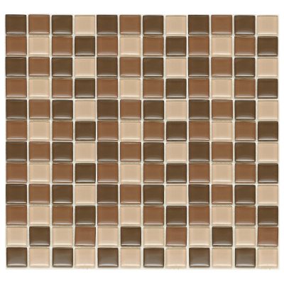 Chocolate Mosaic Glass Tile - 6 - 12" x 12" Sheets