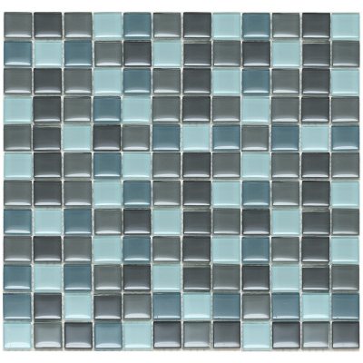 Mixed Gray Mosaic Glass Tile - Sample