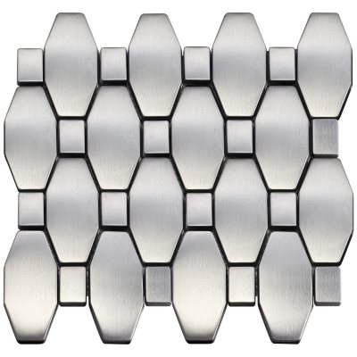 Diamond Mosaic Stainless Tile - Sample