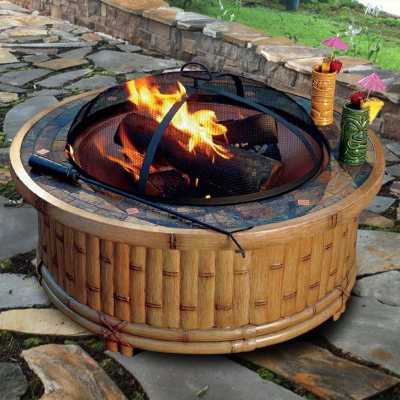 Tiki Wood Fire Pit 36