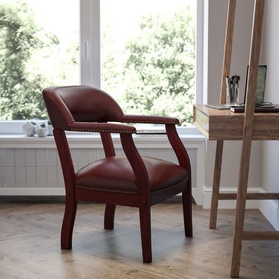Flash Furniture Vinyl Luxurious Conference Chair Oxblood