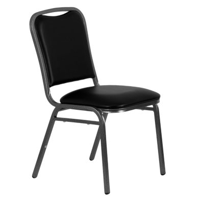 Hercules - Vinyl Banquet Chair, Black - 40 Pack