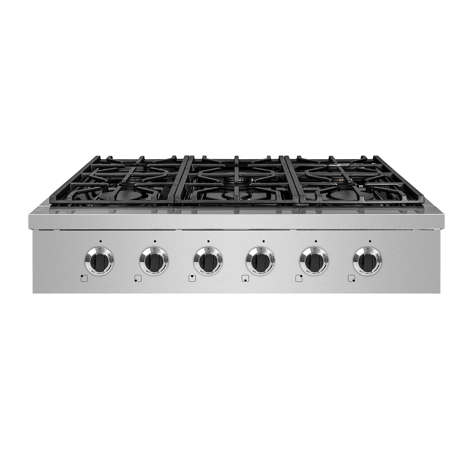 NXR Stainless Steel 36&quot; Gas Cook Top with 6 Burners