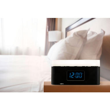 BEM Wireless Bedside Speaker Clock with  BEMSCB