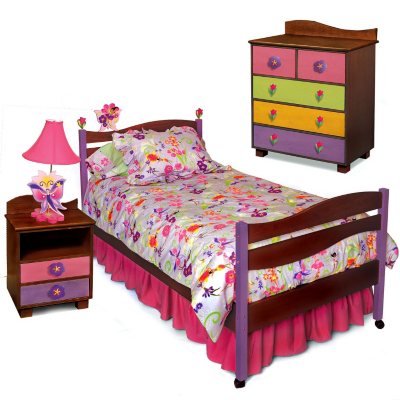 Butterfly Bedroom Set - 6 pc. - Chocolate