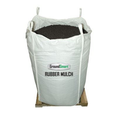GroundSmart Rubber Mulch - Espresso Black 1000 lb. SuperSack