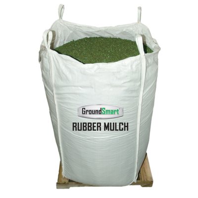 GroundSmart Rubber Mulch - Green 1000 lb. SuperSack
