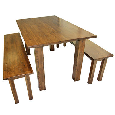 EcoVet Farmhouse Reclaimed Wood Dining Table  05115