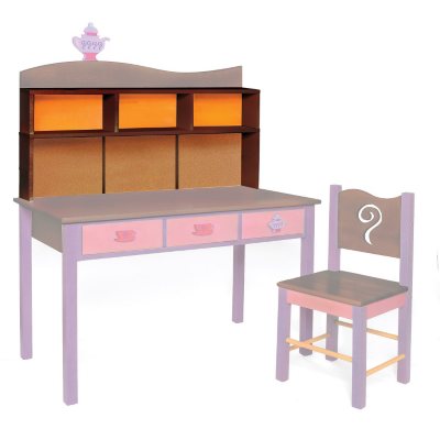  Magic Hutch for Dark Stain Desk - Chocolate