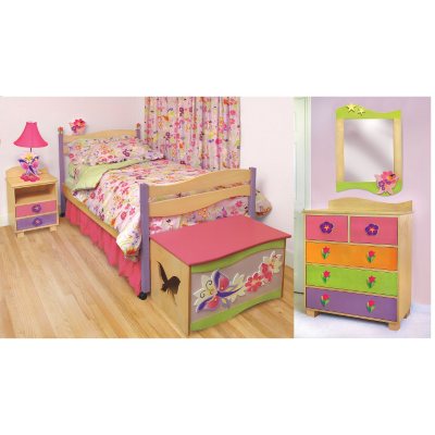 Butterfly Bedroom Set - 4 pc. - Natural