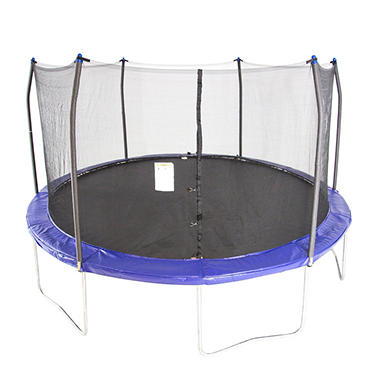 15' Round Trampoline and Enclosure Combo -