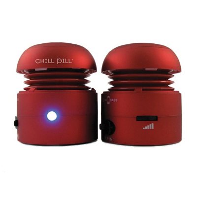 Chill Pill Red Portable Speakers