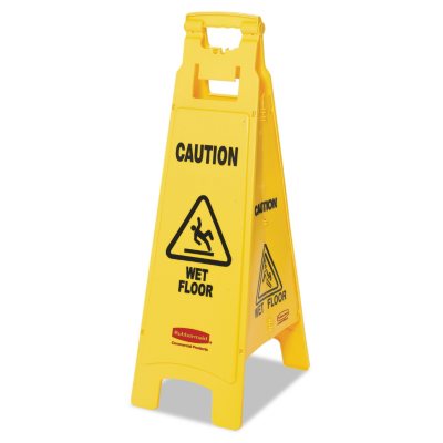 Rubbermaid Floor Sign "Caution Wet Floor"