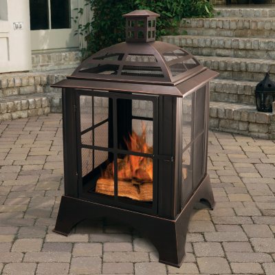 Pleasant Hearth Chesterfield Outdoor Fireplace   OFW155H
