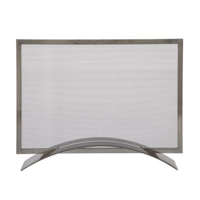 Pleasant Hearth Plated Pewter Single Panel Fireplace Screen