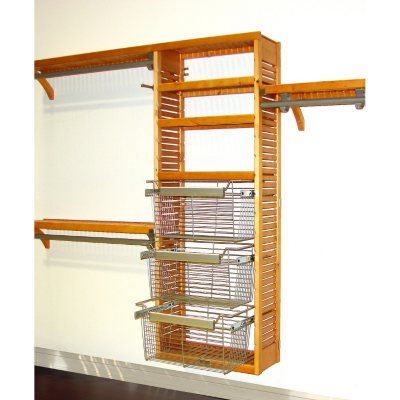 Premier Honey Maple Packaged Closet System