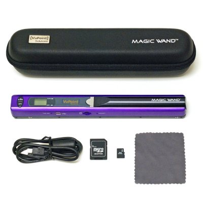 D - VuPoint Magic Wand Portable Digital Scanner - Purple
