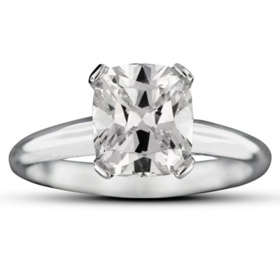 2.02 ct. Cushion-Cut Diamond Ring (G, VS1)