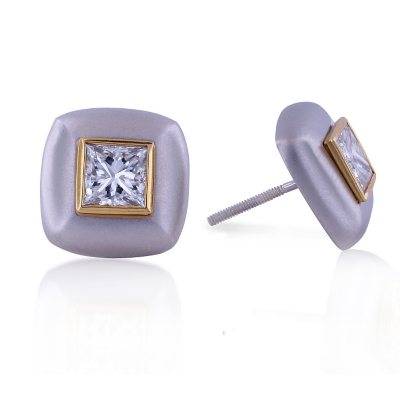 2.03 ct. t.w.  Diamond Earrings (G, VS1-2)