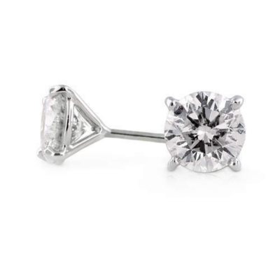 3.04 ct. t.w. Diamond Stud Earrings in 18k White Gold (H-I, SI1-SI2)