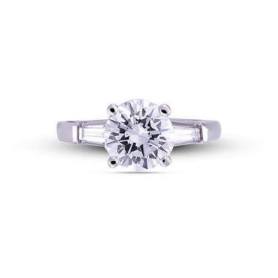 1.21 ct. t.w. Premier Diamond Collection Round and Baguette Diamond Ring (G, SI2)