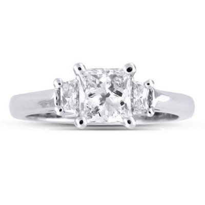 1.21 ct. t.w. Premier Diamond Collection Princess & Trapezoid Cut Diamond Ring (F, SI1)