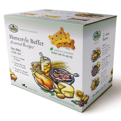 Homestyle Recipes Natural Dog Biscuits, 10 lbs. - Assorted Recipes 