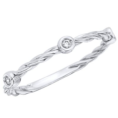 0.045 CT.T.W. Diamond Fashion Band in Platinum (H-I, I1)
