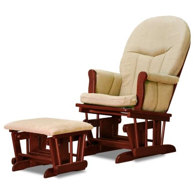 AFG Deluxe Glider with Ottoman - Cherry