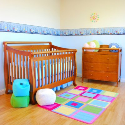 AFG Amy 3-in-1 Crib and Grace 3 Drawer Changer - Pecan