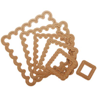 Spellbinders Nestabilities Dies-Scallop Square Sm