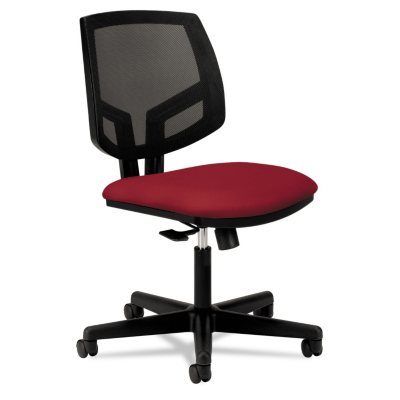 HON - Volt Series Task Chair, Black Mesh Back - Crimson Seat 