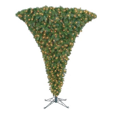 7.5' Austin Upside Down Prelit Christmas Tree