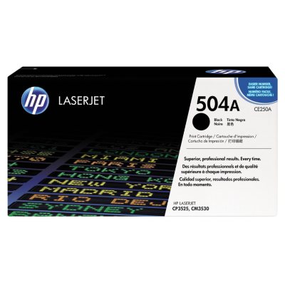 HP 504A Original Laser Jet Toner Cartridge, Select Color